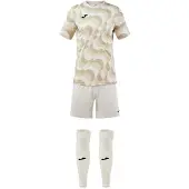 Joma Area Short Sleeve Set Beige,Blanc 6 Years Garçon