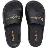 Pepe Jeans pour femme. PLS700001 Sandales Bella Log noir (36), Plat, Aucun, Beachwear, Polyuréthane