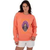 Hurley Crew Persephone Sweatshirt Orange M Femme