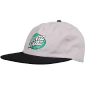 Santa Cruz Vertigo Dot Snapback Cap Gris