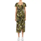 Armani Exchange Xw002014_af21554 Short Sleeve Dress Vert 46 Femme