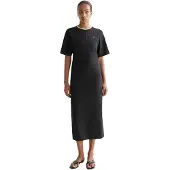 Scotch & Soda Ufu01426t Short Sleeve Midi Dress Noir L Femme