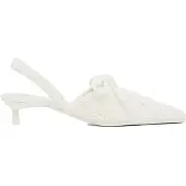 Armani Exchange pour femme. XW002585AF22805U0011 Sandales blanches élégantes (35), 1 à 3 cm, Lacets, Casuel
