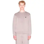 Armani Exchange pour homme. XM001777AF10818U6107 Sweat-shirt col rond avec logo taupe (M), Casuel, Coton