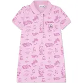 Lacoste Kids 347613 Short Sleeve Dress Rose 4 Years Fille