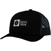 Salty Crew Pinnacle 2 Retro Trucker Cap Noir Homme