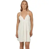 Salty Crew Charter Sleeveless Short Dress Blanc M Femme