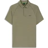 BOSS pour homme. 50554647 Polo Active Slim Fit vert (XL), Casuel, Manche courte, Lyocell