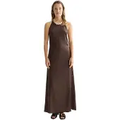 Scotch & Soda Ufu01445t Sleeveless Long Dress Marron 34 Femme