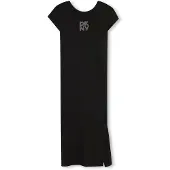 DKNY D62697 Short Sleeve Dress Noir 8 Years Fille