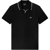 Armani Exchange pour homme. XM002401AF10366UC001 Polo Breathable noir (M), Casuel, Coton, Manche courte