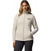 Columbia Basin Trail Iii Full Zip Fleece Beige M Femme