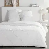 Lefebvre textile Parure de lit imprimé fleurs en coton ESSENTIAL