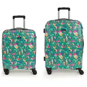 Gabol Vida-set Cabin/medium Trolley Bag Vert Enfants
