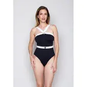 JOOP! Maillot de bain 'Blanca Beach' noir / blanc