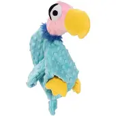Beeztees Jouets en peluche Flamingo Quak, Vautour Rolf et Perroquet Lor (Jouet en peluche pour chiens)