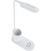 Rebeltec Lampe de bureau avec chargeur inductif W600 10W High Speed Blanc