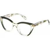 Just cavalli Lunettes de Vue VJC158V 54/17/140 Verde trasparente lucido Acetato WOMAN VJC158V