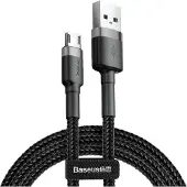 Baseus Cable Usb Do Micro Usb Cafule 2.4A 1M (Szaro-Czarny)