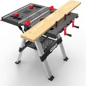 Feistos Tenso Table de serrage et tréteau réglables en hauteur