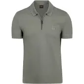 BOSS Polo Slim Fit en coton stretch à patch logo