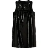 Armani Exchange pour femme. XW001812AF18859UC001 Robe à col roulé noire (XS), Casuel, Fête, Viscose, Sans manches / bretelles