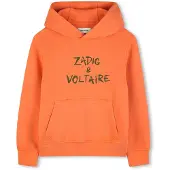 Zadig & Voltaire X60592 Hoodie Orange 14 Years Garçon