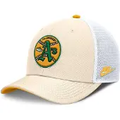 Nike Mlb Dri-fit Rise Structured Oakland Athletics Trucker Cap Beige M-L