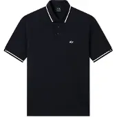Armani Exchange pour homme. XM002356AF13026UB101 Polo marine raffiné (XL), Casuel, Coton, Manche courte