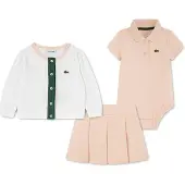 Lacoste 147206 Skirt Beige,Blanc 18 Months Fille