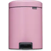 Brabantia Poubelle à pédale NewIcon 5 l, rose lilas