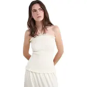 Balmohk 30000537 Smocked Flowers Sleeveless Long Dress Beige M Femme