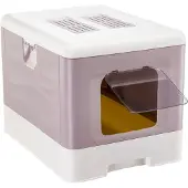 Ferplast Bac à litière pliable SAHARA gris rose avec pelle