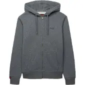 Superdry Essential Logo Full Zip Sweatshirt Gris L Homme