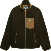 Superdry Veste en polaire 'MOUNTAIN' sépia / vert foncé