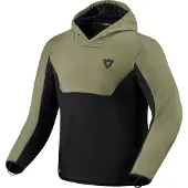 REV'IT! Revit Andon sweat à capuche moto, noir/vert, S