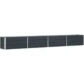 vidaXL Jardinière Anthracite 480 X 50 X 45 Cm Acier Galvanisé