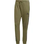 Adidas Essentials 3 Stripes Fleece Joggers Vert S / Regular Homme