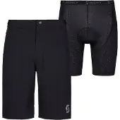 SCOTT - Short déperlant stretch VTT - Vertic LT W/Pad Shorts M Black pour Homme - Taille M - Noir