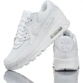Nike Baskets basses 'AIR MAX 90' gris clair / blanc