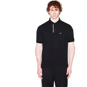 Armani Exchange pour homme. XM002067AF10366UC001 Polo Insert noir (XXL), Casuel, Coton, Manche courte