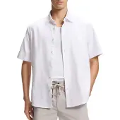 BOSS Rash 2 10267858 01 Short Sleeve Shirt Blanc M Homme