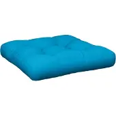 vidaXL Coussin de palette bleu tissu