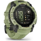 Garmin Instinct 3 AMOLED 3,3 cm (1.3") 50 mm Numérique 416 x 416 pixels Écran tactile Vert, Gris GPS (satellite)