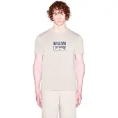 Armani Exchange pour homme. XM002452AF10334U6229 T-shirt Basic Slim Fit beige (XXL), Casuel, Coton, Manche courte