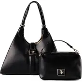 U.S. POLO ASSN. sac à épaule sac à main Margaret Shoulder Bag Black noir