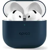 EPICO Housse en silicone pour AirPods 4 - bleu