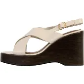 Super Mode Sandales Compensées à Bride R and BE - Beige