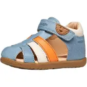 Geox Sandale Cuir Macchia B254VA - Bleu Ciel - Orange