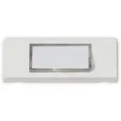 Heidemann Bouton-poussoir de sonnette 70060, blanc pur, 30x87x13 mm, lumineux